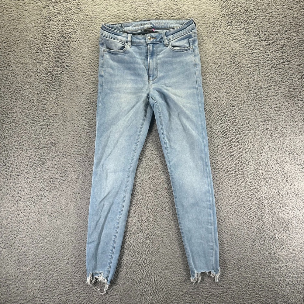 American Eagle Outfitters Next Level Temp Tech Jeans Womens 6 Blue Denim Jegging